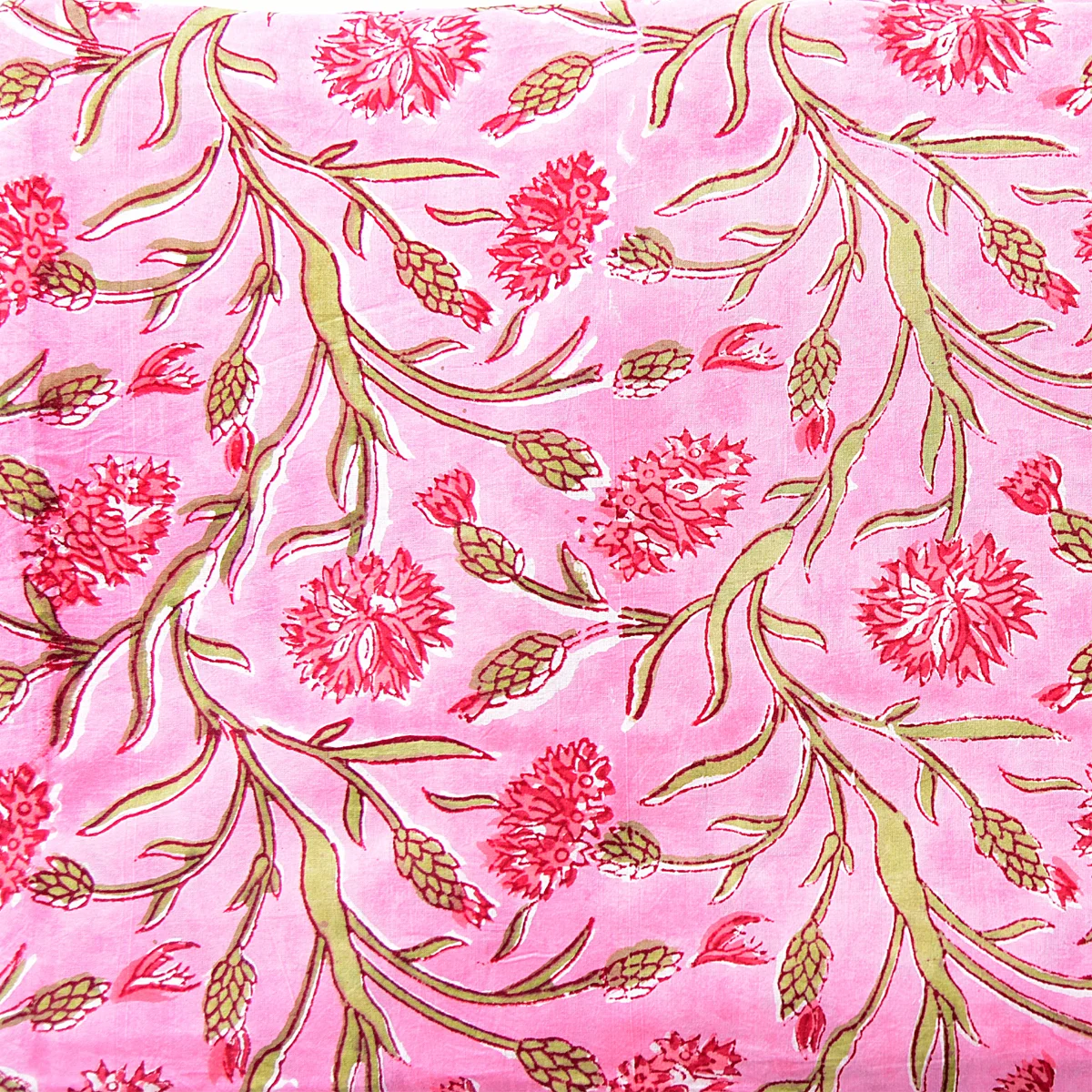 Indian Handmade Cotton Fabric Comfortable Hand Block Fabric Home Textile  Material Cloth for Sewing Dressmaking - Handicraft Palace