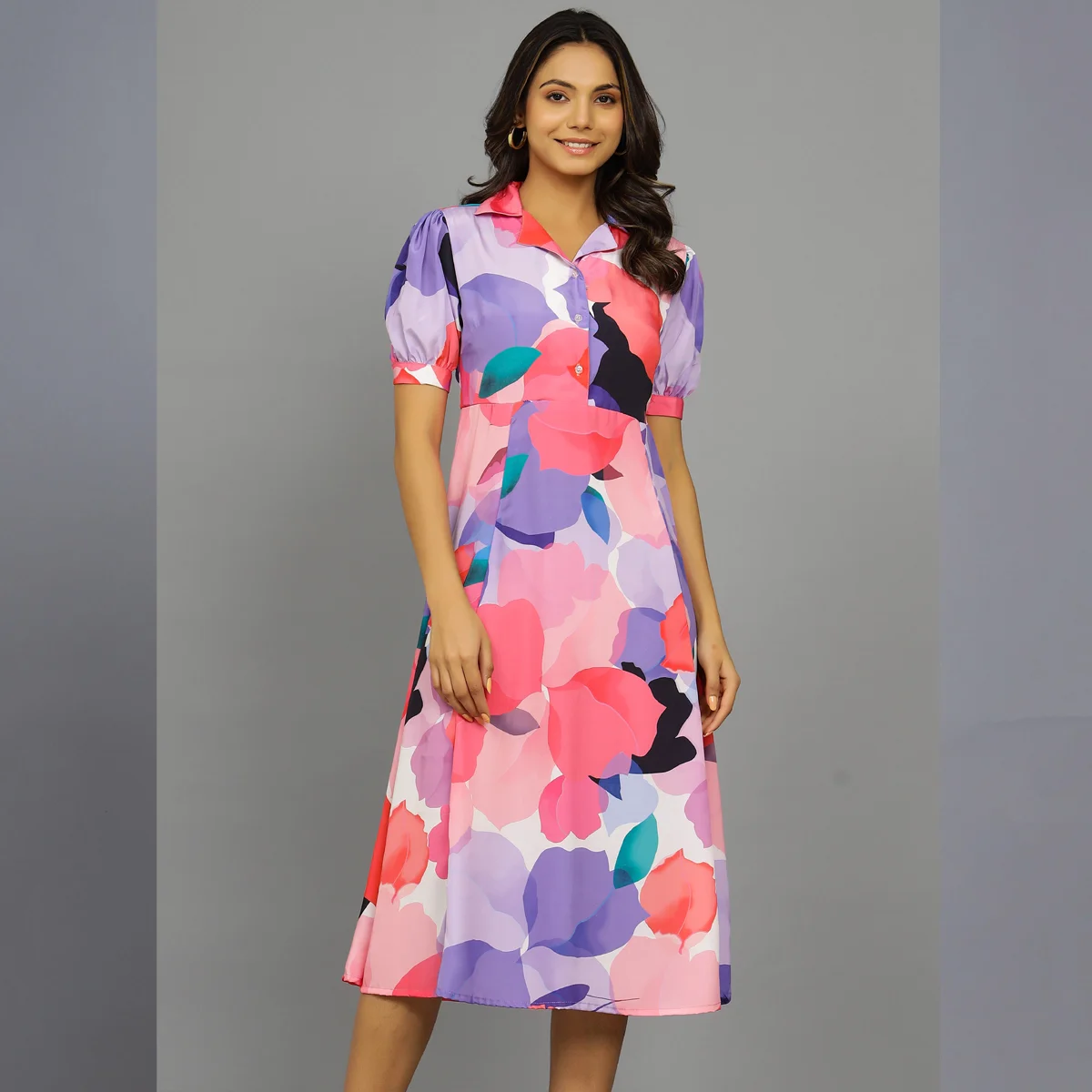 Ladies Multi Color Casual Sundress Handicraft Palace