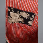 Black & Beige Floral Reversible Cotton Bag - Image 6