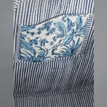 Blue Leaf & Floral Cotton Shoulder Bag - Image 6