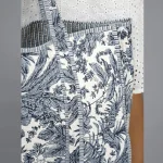 Hand Block Print Grey Floral Cotton Bag - Image 4