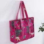 Lunch Quilted Cotton Shopping Handbag - Image 2