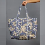 Men & Women Blue Beige Grocery Bags - Image 5
