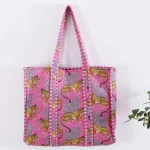 Pink Jaguar Print Soft Cotton Gift Bags