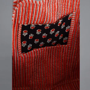 Traditional Black Red Floral Shoulder Bags - Image 6