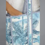 Turquoise Palm Tree Grocery Handbag - Image 4