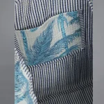 Turquoise Palm Tree Grocery Handbag - Image 6