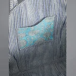 Turquoise Quilted Cotton Tote Bags - Image 5