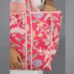 Women Pink Floral Quilted Shoulder Bags - Image 4