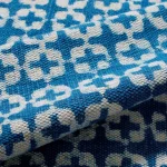 3.5x6 feet Indigo Blue Cotton Block Print Area Dhurrie Rug - Image 4