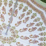 80" Floral Design Garden Parasol Pure Cotton Umbrella - Image 4
