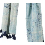 Beautiful Blue Owl Print Hijab Women Scarf - Image 3