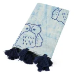 Beautiful Blue Owl Print Hijab Women Scarf - Image 4