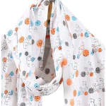 Block Bicycle Printed Cotton Neck Wrap Scarf - Image 2