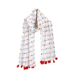 Block Bicycle Printed Cotton Neck Wrap Scarf - Image 6