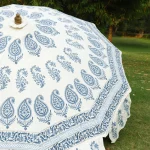 Block Paisley Printed Garden Umbrella 80" - Image 5