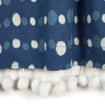 Blue Polka Dot Decor Half Window Curtain - Image 3