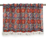 Blue Red Sun Floral Print Curtain 40"x18" Inch - Image 2