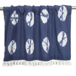 Blue Tie Dey Print Half Window Curtain - Image 2