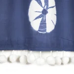Blue Tie Dey Print Half Window Curtain - Image 3