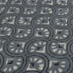 Grey Block Printed Floor Mat Carpet Dari Rug - Image 3