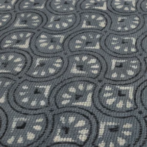 Grey Block Printed Floor Mat Carpet Dari Rug - Image 3