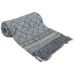 Grey Block Printed Floor Mat Carpet Dari Rug - Image 2
