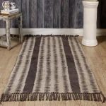 Home Decor Brown Ikat Floor Rugs Block Print Carpet