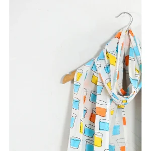 Indian Cotton Hand Block Glass Print Long Dupatta - Image 3