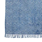 Indian Hand Block Print Indigo Blue Rug 3'x 5' Feet - Image 2