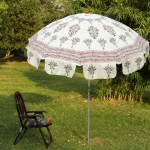 Palm Tree & Flower Print Summer Big Size Umbrella - Image 2