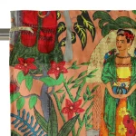 Peach Frida Kahlo Print Half Window Curtain - Image 3