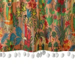 Peach Frida Kahlo Print Half Window Curtain - Image 5