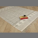 Traditional Hand Block Printed Floor Rug / Carpet