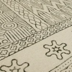 Traditional Hand Block Printed Floor Rug / Carpet - Image 3