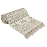 Traditional Hand Block Printed Floor Rug / Carpet - Image 2