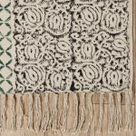 White Floral Printed Traditional Rug / Carpet - Image 2