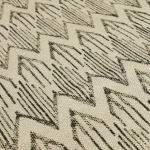 White Hand Block Print Cotton Floor Carpet - Image 3