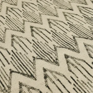 White Hand Block Print Cotton Floor Carpet - Image 3