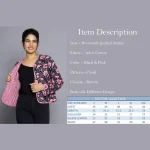 Black & Pink Floral Women Long Sleeves Jacket - Image 9