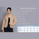 Green Machine Quilted Cotton Women Jacket - Image 9