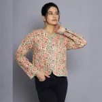 Green Machine Quilted Cotton Women Jacket - Image 3