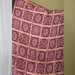 Indian Handmade Violet Chinon Silk Scarves - Image 4