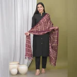 Indian Handmade Violet Chinon Silk Scarves