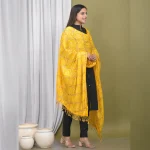 Beautiful Yellow Dupatta Gift For Women's - Image 4