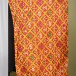 Women's Chinon Silk Orange Dupatta - Image 3