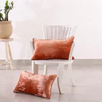 12"X20" Home Decor Terracotta Velvet Pillow Case
