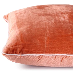16" Luxury Terracotta Velvet Fabric Cushion Cover - Image 6