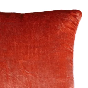 16" Luxury Terracotta Velvet Fabric Cushion Cover - Image 4