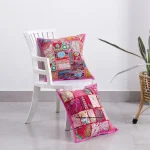 16" Pink Color Sofa & Car Decor Khambadiya Cushion Cover